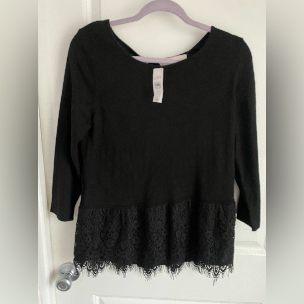 Black Sweater from the Loft. New With Tag.